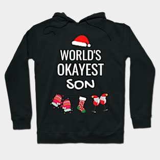 World's Okayest Son Funny Tees, Funny Christmas Gifts Ideas for a Son Hoodie